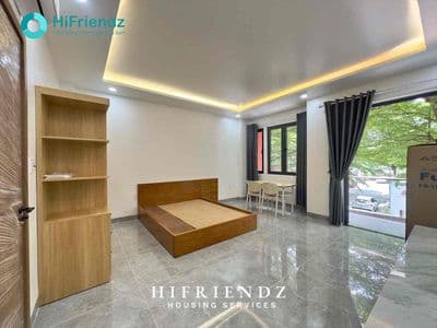 Cho thuê phòng studio ban công cách đh nguyễn tất thành 5 phút đi xe