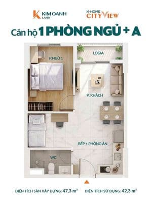 K-home cityview – 4 loại căn hộ, đa dạng diện tích