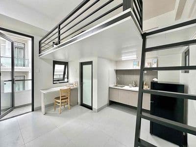 Cho thuê căn duplex full nội thất có ban công siêu thoáng mát
