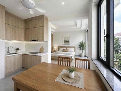 Khai trương căn Ban công tách bếp gần SaLa Q2 | Nội thất 5 sao