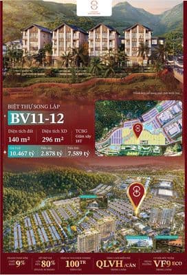 Biệt thự biển Vinhomes 140m², full giá chỉ 9,5 tỷ