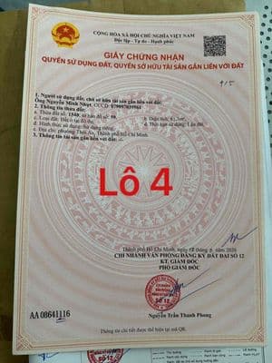 Bán Đất Q12 - P. Thới An mới - 4x15,5- 2tỷ860