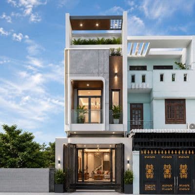 Bán nhà 1 trệt 2 lầu KDC Phú Hóa 2 có 4PN 4WC sân ô tô full nội thất