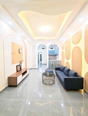 Nhà 2 tầng hxh quang trung kế bên coopmart, 60m2, 4pn, 6ty3 tl