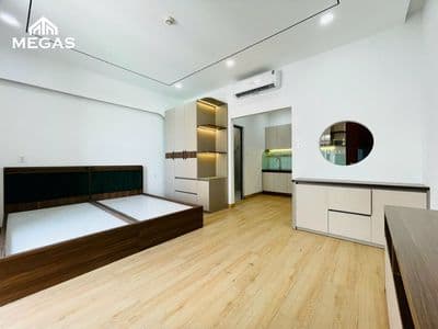 Pass căn hộ dịch vụ 45m2 đầy đủ tiện nghi Ban công nhìn ra Lotte Mark