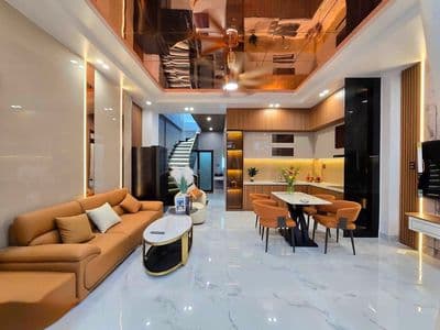 Nhà mới 3 tầng kiệt 3m trần cao vân. fulloption