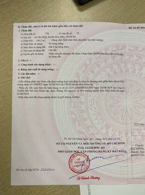 Chính chủ bán đất mặt tiền thổ cư 100% giá như trong hẻm