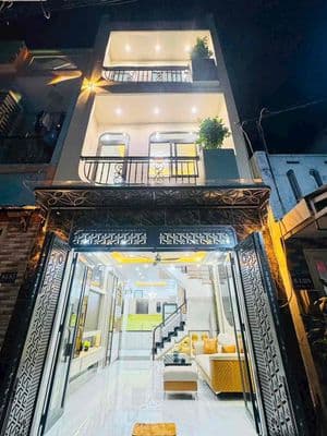 Nhà đẹp hxh 4 tầng 4PN 6Tỷ150 Bùi Quang Là phường 12 GV Mới Xây FullNT