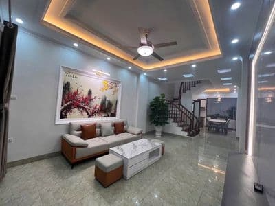 Bán nhà 4 tầng Thanh Am, 56m2, full nội thất, ô tô đỗ cửa