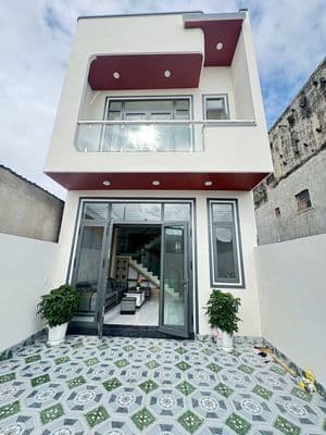 Bán nhà 1 trệt 1 lầu KDC Phương Trường An, Bến Cát, full nội thất