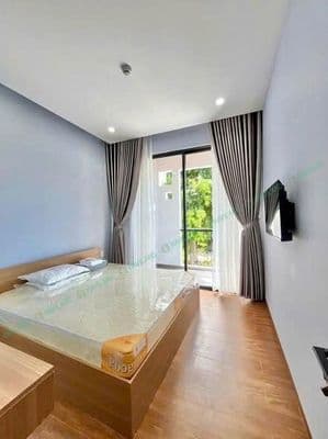 Căn hộ 1 pn full nội thất có ban công - khu vực gần mỹ an - khuê mỹ