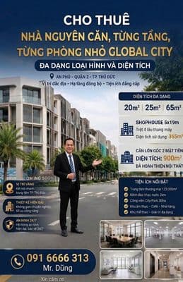 Chuyên giới thiệu cho khách thuê SOHO - The Global City giá ***