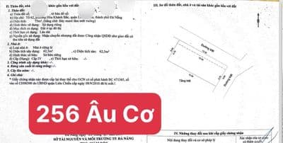 Bán dãy trọ 2 mặt kiệt - 256 Âu Cơ - Đà Nẵng
