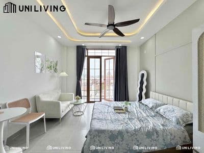 Chdv cao cấp full nội thất - mới xây - bancol - ngay phạm văn đồng