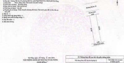 Bán lô đất mỹ an 19, gần sông hàn
