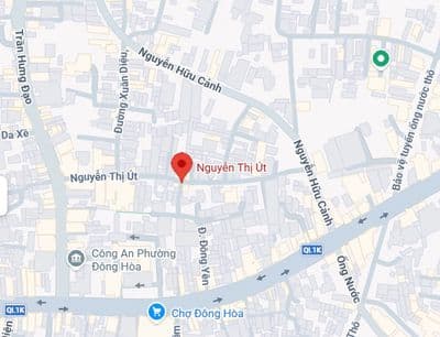 bán đất 79m2 mặt tiền Nguyễn Thị Út, phường Đông Hòa, 4,95tỷ