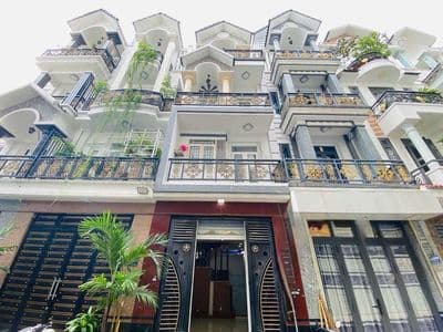 Nhà khu đồng bộ đường Lê Văn Quới, Bình Tân: 4mx14m đúc 4 tấm