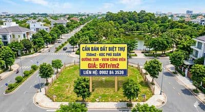 Nền Biệt thự 250m2 đường rộng 25m giá rẻ