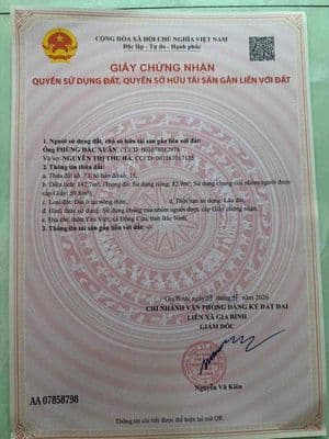 Đất Gia Bình chính chủ bán
