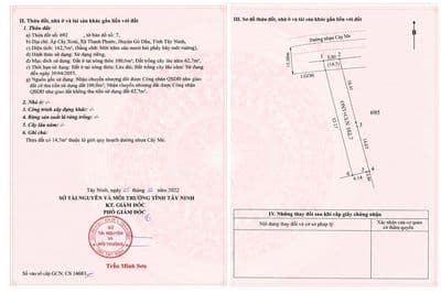 Bán đất mặt tiền 5x33