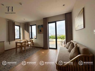 Cho thuê căn hộ 1pn tách bếp bancol siêu rộng - hầm xe - thang máy