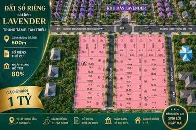Đất đồng nai chính chủ - chỉ 850 triệu (80m²)