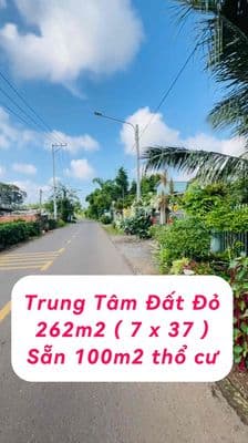 Bán đất Trung Tâm xã Đất Đỏ Tp HCM 262m2