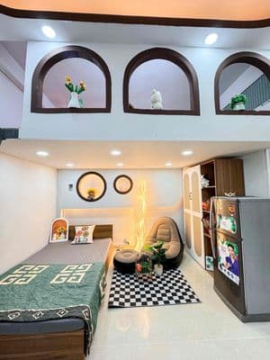 Căn duplex 28m² – 2 chỗ ngủ – cửa sổ trời thoáng sáng