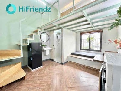Chung cư mini mới xây 100% - hai không gian ngủ - đầy đủ nội thất