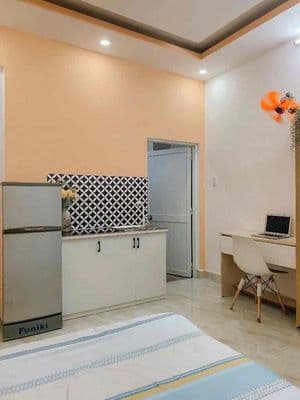 Cho thuê căn hộ sẵn nội thất giá rẻ - thang máy âu cơ đi bộ văn hiến