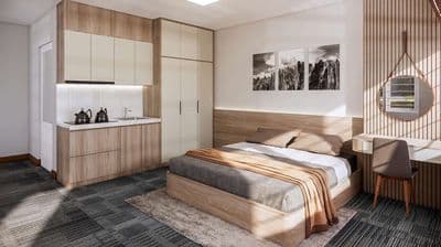 Cho thuê căn hộ studio full nội thất, oto free, taxi tận cửa