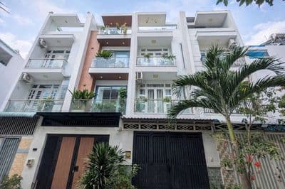 Cho Thuê Nhà HXH Dương Quảng Hàm Gò Vấp(4x17m)4 tầng 4pn5wc;Giá 21tr