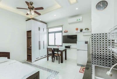 Studio hầm xe thang máy bảo vệ pccc chỉnh chu ngay khu phan xích long