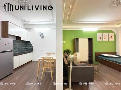 Căn hộ dịch vụ 70m3, đầy đủ nội thất, ban công ở Bình Thạnh