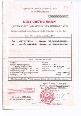 Bán nhà Gò Vấp