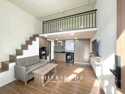 Duplex full nội thất + máy giặt riêng ngay công viên làng hoa