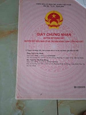 Chính Chủ Bán Nhà Hẻm Q.BT Gần Tên Lửa 124,2m Giá 5,4 Tỷ 12,5x9 8pn LH