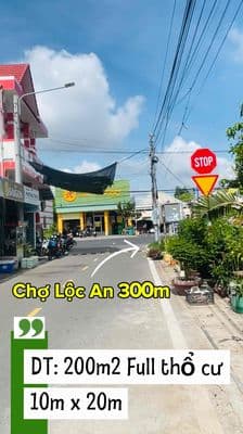 Bán đất ven biển Lộc An 200m2 full thổ cư