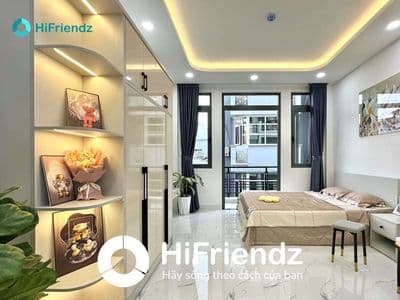 Cho thuê căn hộ ban công siêu thoáng - full nội thất