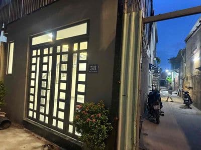 nhà mặt tiền đường số FHB Chánh, HXT 1 lầu 2wc 2pn 2.5ti