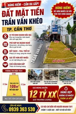 Ra gấp – mặt tiền trần văn khéo, cần thơ