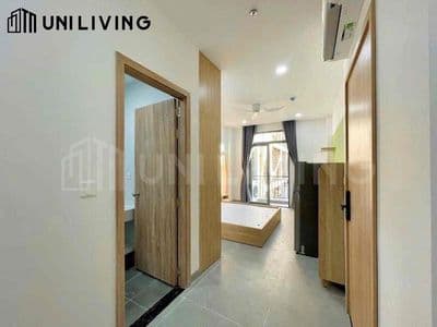 Cho thuê Studio Banconl -đậu Ô tô -Ánh nắng tự nhiên - Full nội thất