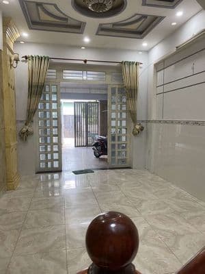 Nhà mới 1lầu 5phòng 3vs,sân xe hơi, Ấp Đông 1,Xuân Thới Đông 10,XTĐ