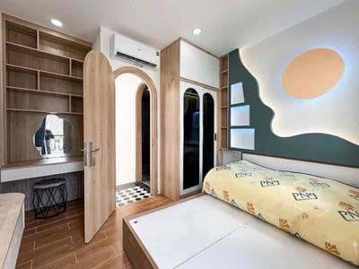 nhà mới ken full nội thất xin 2 lầu 2pn 3vs vạn kiếp p3 Bình thạnh