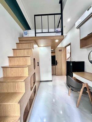 Căn hộ có gác ban công full nội thất quận 10 đường Tô Hiến Thành
