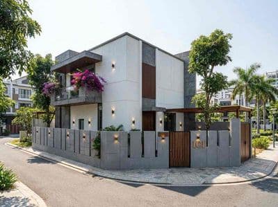 bán vila mini 2 mặt tiền đã hoàn thành phần thô