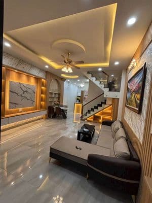 Cho Thuê Nhà Full NT Đường Phan Huy Ích p12;(4.5mx14m)3pn4wc;Giá 16tr