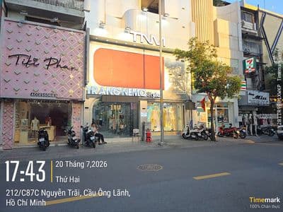 Cho thuê mt nguyễn trãi q1 dt 8,4x18m giá 190tr