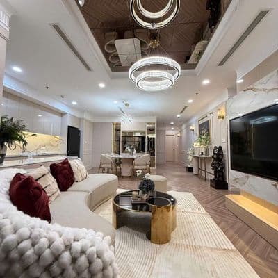 Bán căn góc 150m2, 4PN, 3WC, view sông tại Landmark 6, full nội thất