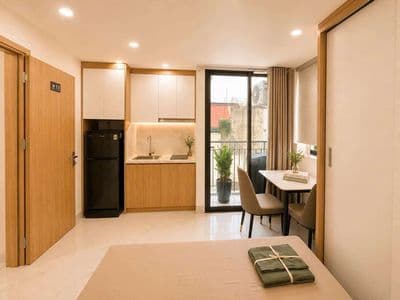 Bóc tem CCMN 25m2 Mới full đồ. máy giặt riêng tại Tôn Đức Thắng
